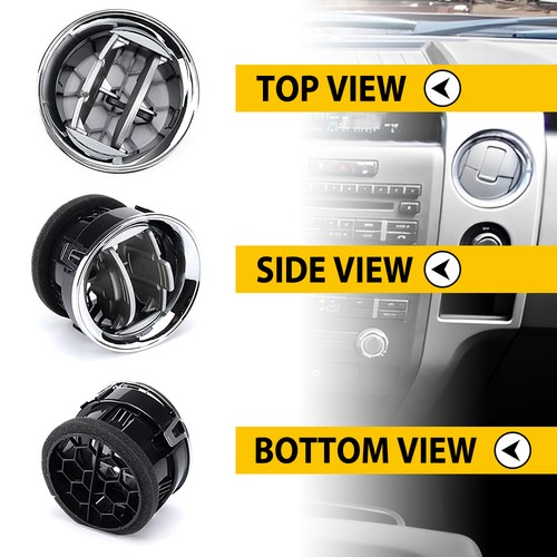 Se adapta a Ford F-150 2009-2014 salpicadero persiana calentador de aire persiana accesorios de ventilación - Imagen 7 de 20