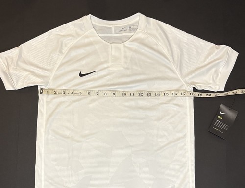 Nike Dri Fit Unisex White Polyester Athletic Soccer Jersey Youth Size XL - Picture 4 of 6