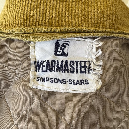 Vintage Sanforized Wearmaster Simpsons-Sears Jacket Mens Medium Muster Quilted - Picture 5 of 8