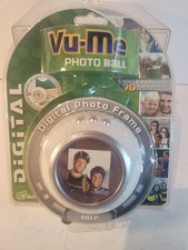 Vu-Me Photo Golf Ball Digital Photo Frame Holds 70 Pictures New Sealed