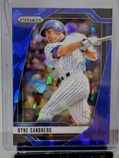 RYNE SANDBERG 2025 Panini Prizm Blue Cracked Ice Prizm #118 Cubs