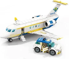 VIP Passenger Airplane & Taxi Building Blocks Set | General Jim's Toys & Bricks