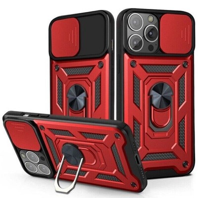 For iPhone 17 16e 15 14 Plus 13 Pro Max Case Shockproof Ring Holder Stand Cover