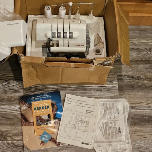 Singer 14U554 Millennium Series 4-Thread Spool Differential Feed Serger w/Papers - Picture 1 of 12