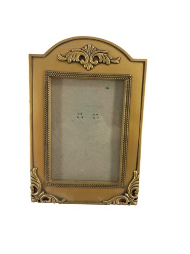 Vintage verzierter goldfarbener Bilderrahmen 4,5"x6,5" Barock Stil Deko Tischplatte - Bild 13 von 13