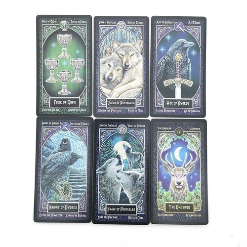 TAROT FAMILIARS by Lisa Parker Cats Horses Owls Animals Fournier 2020 - Picture 4 of 5