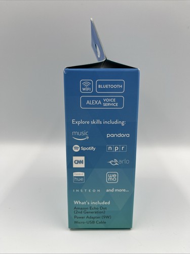 Amazon Echo Dot 2nd Generation Black Smart Speaker - NEW SEALED - Picture 4 of 5