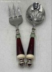 Lenox Holiday Gathering Decorative Handles 2 Piece Serving Fork & Slotted Spoon