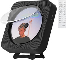 CD Player Portable Bluetooth Desktop for Home, Mini Cute Black