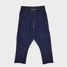 KAPITAL Men's Made in Japan High Waisted Sarouel Denim Jeans