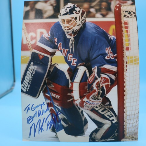 Mike Richter autographed signed 8x10 photo NHL New York Rangers - MORE LISTED - Picture 1 of 5
