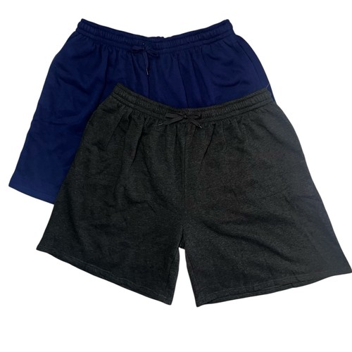 Mens 3XL Sweats Jogger Shorts Cotton Fleece Casual Summer Gym Terry Set Of 2 - Picture 4 of 10