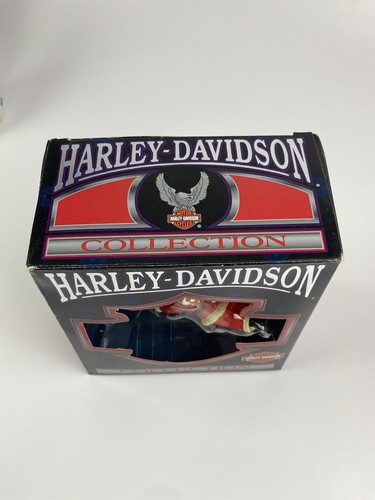 Harley Davidson Santa Flying with Emblem Motorcycle Club Christmas Ornament 1999 - Picture 7 of 9