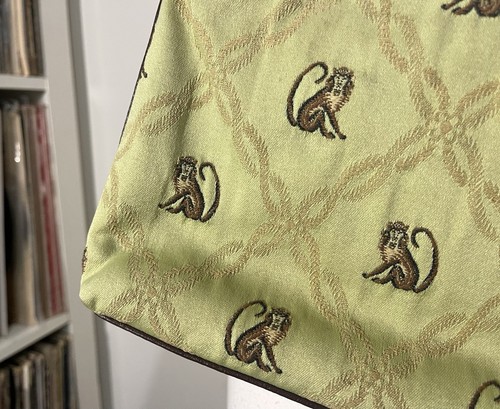 Y2K Tommy Bahama Monkey Business Tropical Fun Embroidered Shoulder Purse Bag 11” - Picture 4 of 8