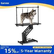 Professional Hydraulic Pet Grooming Table w/ Arm  Noose, for Medium/Large Dogs,
