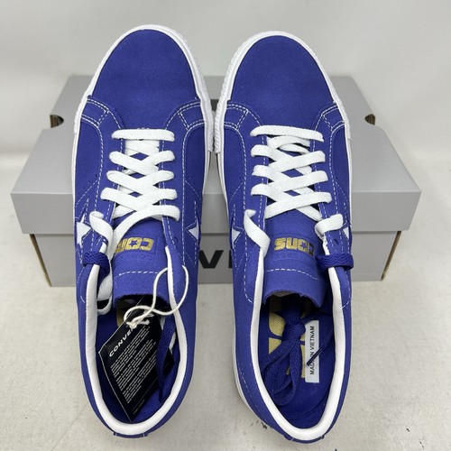 Converse Cons One Star Pro Suede Blue Night Indigo White Black Men's 9.5 A09230C - Picture 5 of 8