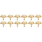 12 stücke Goldene Blatt Aussehen Design Serviette Dekorative Ringe für