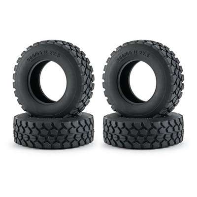 4* Rubber Tires Tyres For Tamiya 1/14 RC Tractor Truck Car Repair Parts
