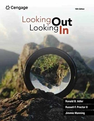 Looking Out, Looking In - Paperback, by Adler Ronald; Proctor - Very Good