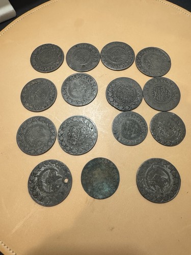Ottoman 5 Kurush/Qirsh Coin 1223/26, Sultan Mahmud II 1833 AD, Turkey. Lot Of 15 - Picture 7 of 12