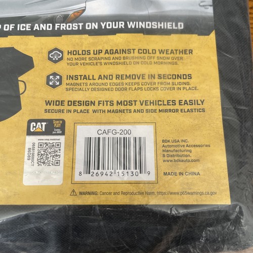 CAT Frost Guard Windshield Cover for Winter 78" x 45" Prevent Ice Frost Buildup - Picture 3 of 4