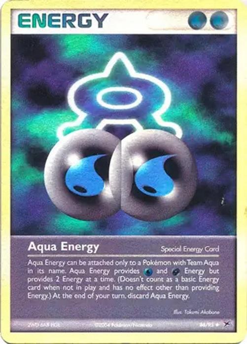 Aqua Energy - 86/95 - Pokemon Ex Team Magma vs. Aqua Reverse Rare NM