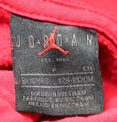 Nike Air Jordan Hoodie Brooklyn Fleece Pullover Red Boys Youth Small YS 8-10 - Picture 5 of 6