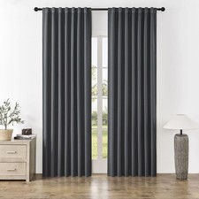 Joydeco Blackout Curtains 96 Inches Long, Thermal Insulated Black Out Curtain...