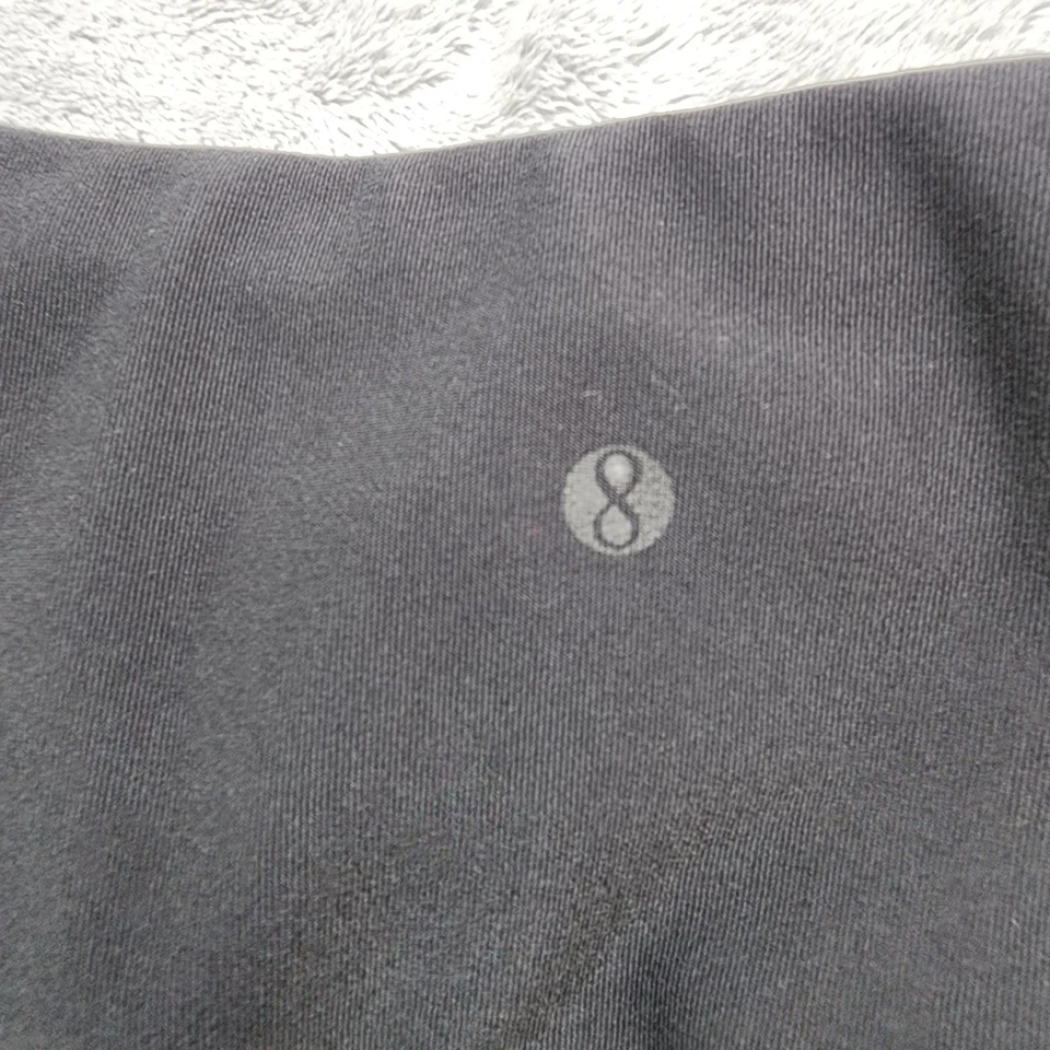 Pantalones Capa 8 Para Mujer M Negros Secado Rápido Pull On Capri Leggings Entrenamiento Gimnasio Yoga Foto 3 de 4