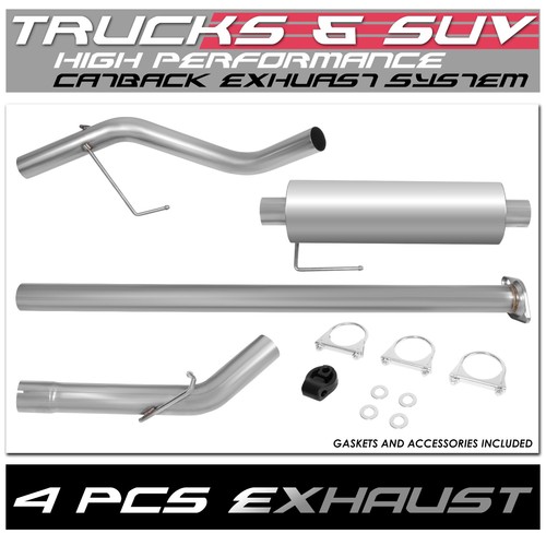 Aluminized 2.5"Piping Muffler Catback Exhaust For 05-15 Toyota Tacoma V6 Pickup - Picture 4 of 5