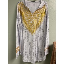 Men's African Print Hooded Shirt- 2XL- NWT-NN