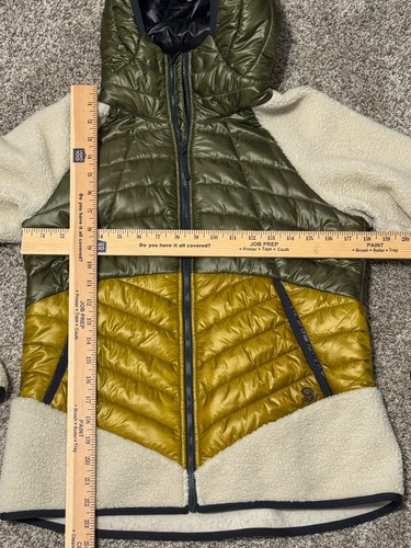 WOMENS MOUNTAIN HARDWEAR ALTIUS HYBRID PUFFER / FLEECE JACKET SIZE MEDIUM - Picture 4 of 10