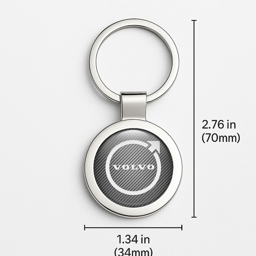 Volvo Metall-Schlüsselanhänger | Auto-Logo Schlüsselring | Autozubehör - Bild 6 von 28