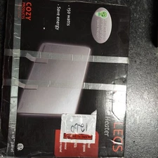 NIB Cozy Legs Flat Panel Heater, Slim Low-Wattage Wall/Desk Mount Space Heater