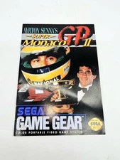 Vintage Ayrton Senna's Super Monaco GP II & Olympic Gold Sega Game Gear Manuals