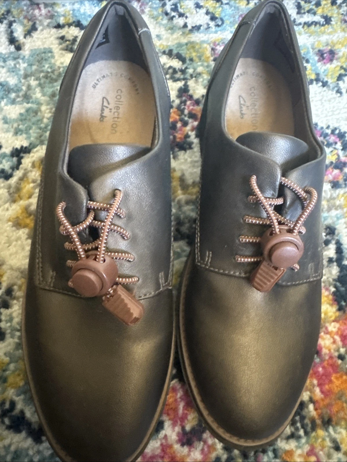 Scarpe slip on Clarks Ultimate Comfort Collection marrone bronzo taglia UK 5D Toggle