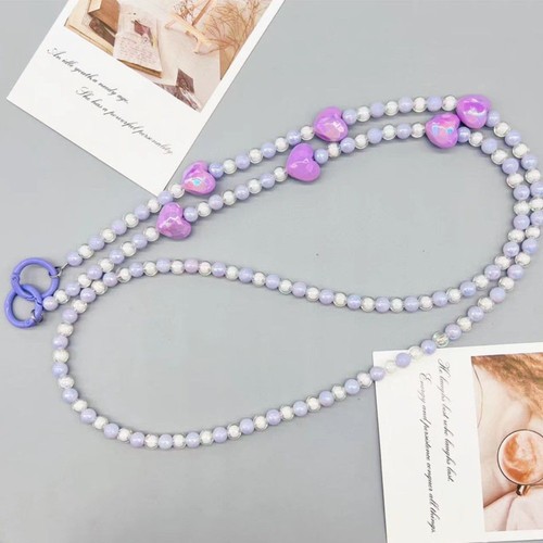 Universal Flower Phone Strap Cute Flower Bead Phone Anti Loss Lanyard Bag - Photo 22 sur 27