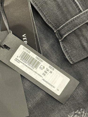 Versace Men’s Denim Stretch Black Jeans Size 35 US 1011835 NWT $800 - Picture 9 of 10