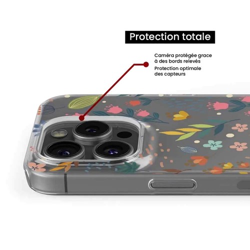 Coque en silicone imprimée compatible Xiaomi Mi Note 10 Lite Fleurs colorées - Photo 4 sur 6