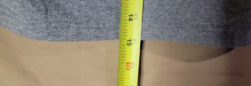 Women’s Small Gray Cropped Long Sleeve Shirt Square Neck Slim Fit Stretch Top - Bild 3 von 7