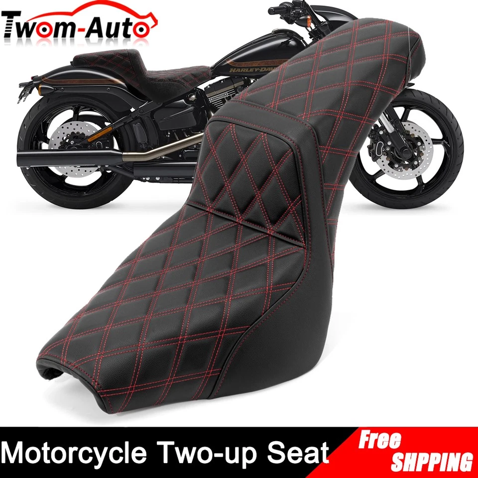 For 2018-UP Harley Heritage Classic Slim FXST Two-Up Rider Driver Passenger Seat - Image 2 of 4