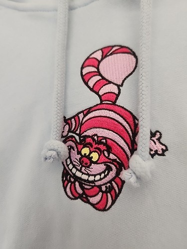 Disney Alice im Wunderland DAMENGRÖSSE X-SMALL 0-2 HELLBLAUER HOODIE - Bild 2 von 6
