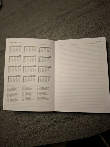 1 Buchkalender Wochenplaner 2026 Schwarz Tagesplaner Terminplaner Organizer - Bild 3 von 14