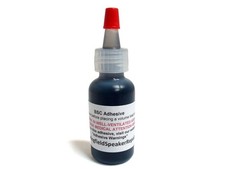 ProGrade Black Rubberized Speaker Repair Adhesive Glue 1/2 oz Dries Black