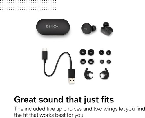 Denon PerL True Wireless Earbuds, Personalised Sound Profile, Noise Cancelling E - Bild 10 von 10