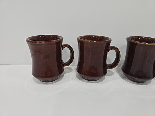 Crestware Coffee Mug *Set Of 4* Restaurant Style Brown Country Diner MCM - Picture 2 of 6