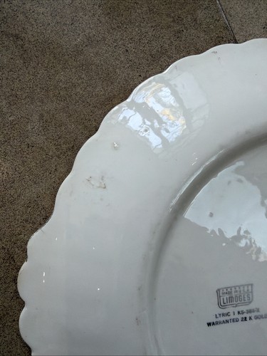 LIMOGES Lyric 1 KS Gold Runde Kuchenplatte - Bild 8 von 9