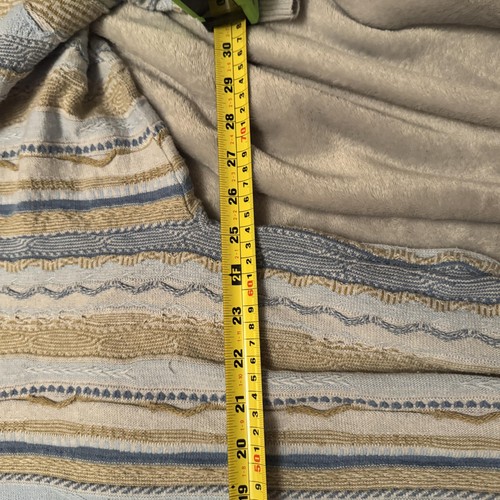 Norm Thompson Sweater Mens 2XL XXL Blue Beige Textured Knit Pullover Made Italy - Bild 5 von 9