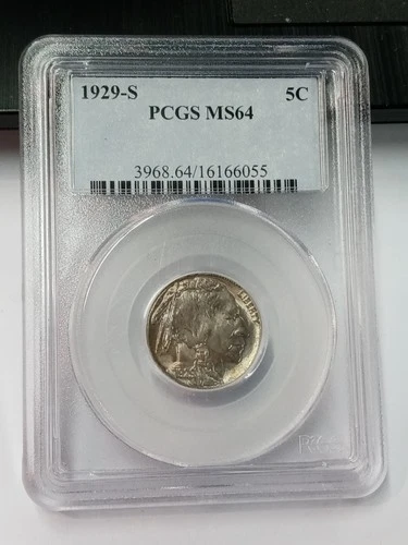 1929 S Buffalo Nickel 5C PCGS MS64