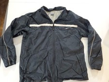 Vintage Nike Jacket Size XL Black Track Windbreaker Zip Up Swoosh Athletic Y2K